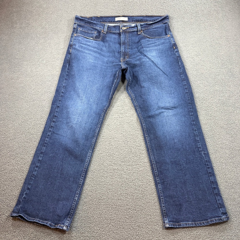 Levi Strauss Signature Jeans Mens 38x30 Blue Relaxed Fit Straight Leg 58985-0069
